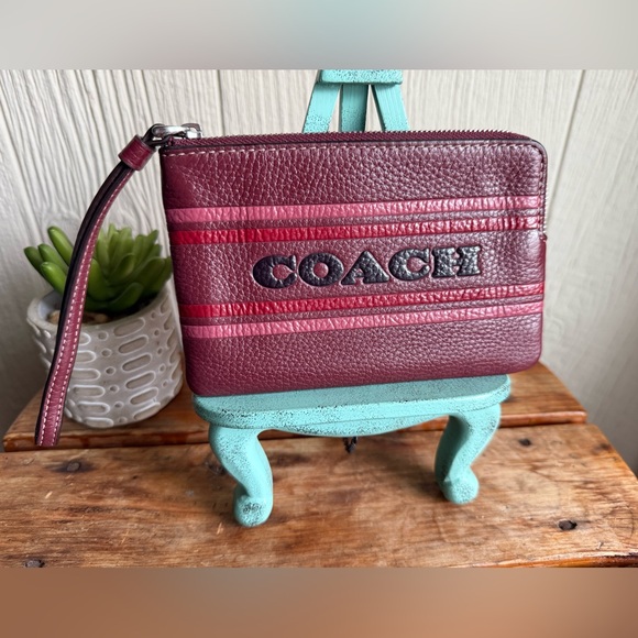 Coach Handbags - Coach Pebbled Leather Wristlet 1941
